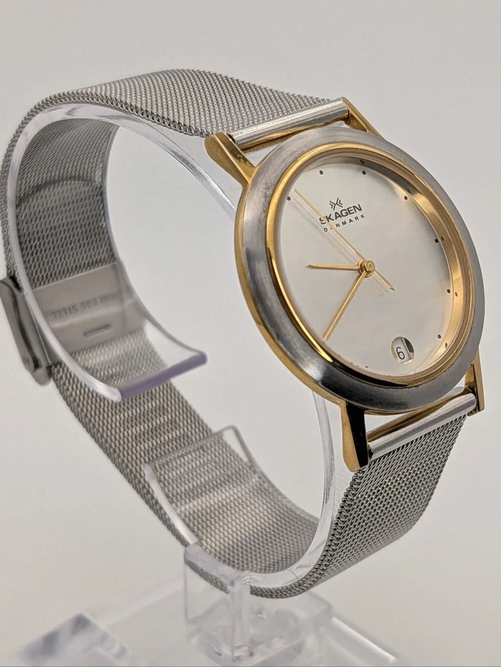 Skagen Two-Tone Mesh Bracelet Watch - Silver & Gold